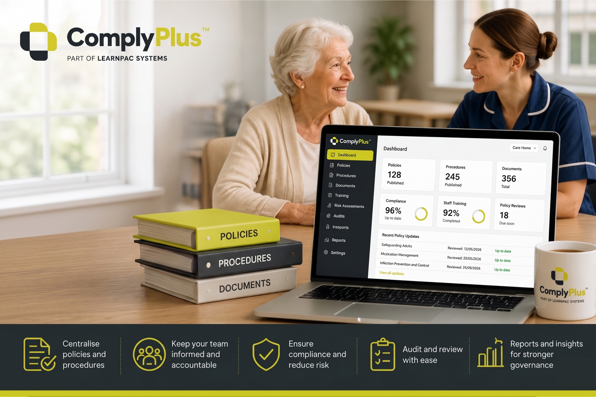 Care Home Policies and Procedures: ComplyPlus™ Software - ComplyPlus™ - The Mandatory Training Group UK -