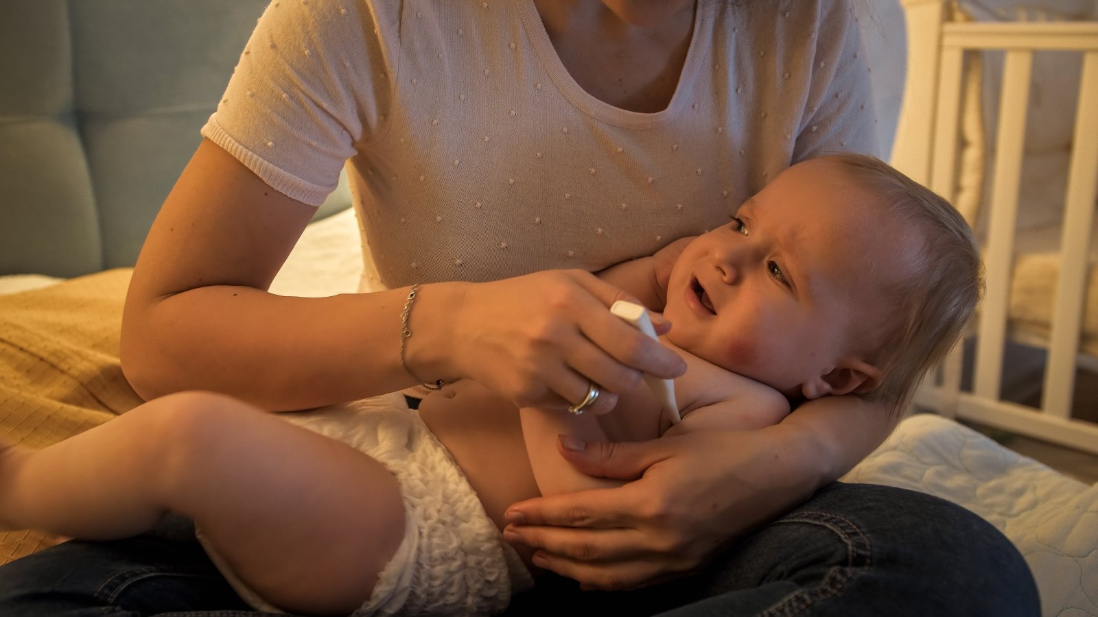 First aid treatment for an unwell baby - ComplyPlus™ - The Mandatory Training Group UK -