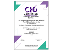 Accredited CSTF Safeguarding Adults - Level 2 - Online Course - ComplyPlus™ LMS - The Mandatory Training Group UK -