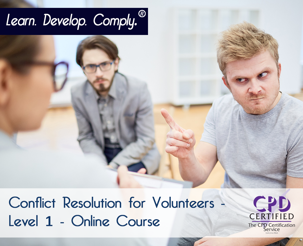 Conflict Resolution for Volunteers - Level 1 (CPDUK Accredited)