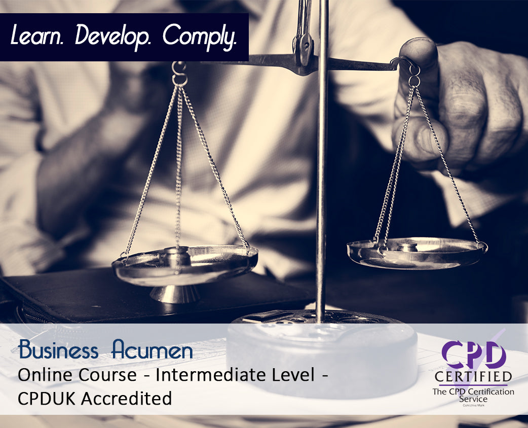 Business Acumen – Online Training Course – CPDUK Accredited