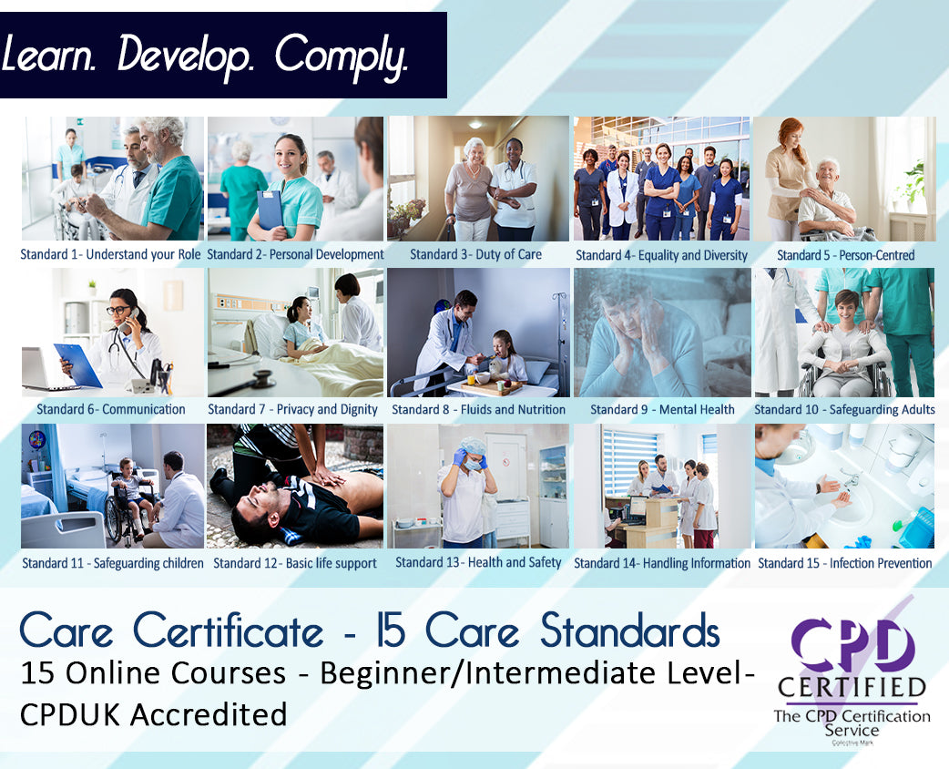 Care Certificate eLearning Package (15 Standards)