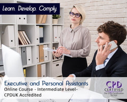 Executive and Personal Assistants - Online Training Course - The Mandatory Training Group UK -