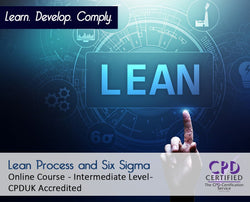 Lean Process and Six Sigma - Online Training Course - The Mandatory Training Group UK 4 -