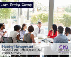 Meeting Management - Online Training Course - The Mandatory Training Group UK -