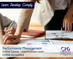Performance Management - Online Training Course - The Mandatory Training Group UK -