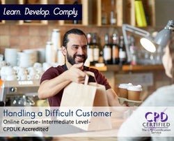Handling a Difficult Customer - Online Training Course - The Mandatory Training Group UK - 