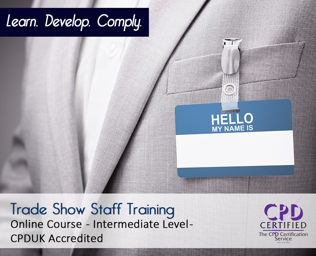 Trade Show Staff Training – E-Learning Course – CPDUK Accredited
