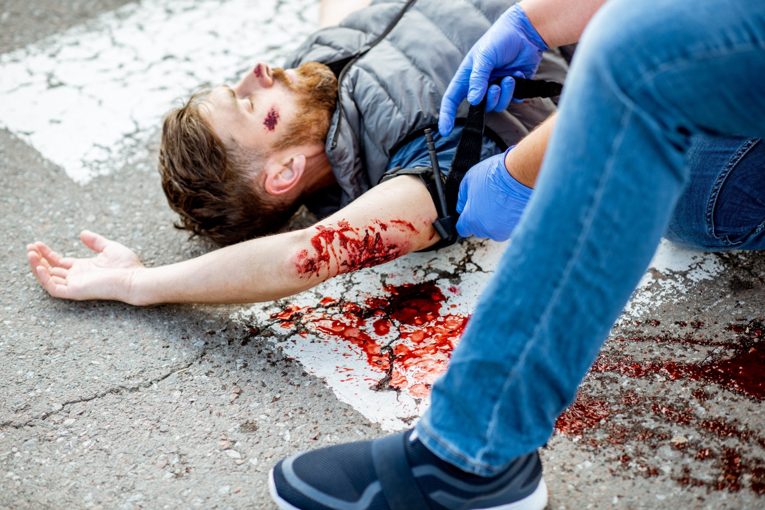 First aid treatment for blood loss - ComplyPlus™ - The Mandatory Training Group UK -