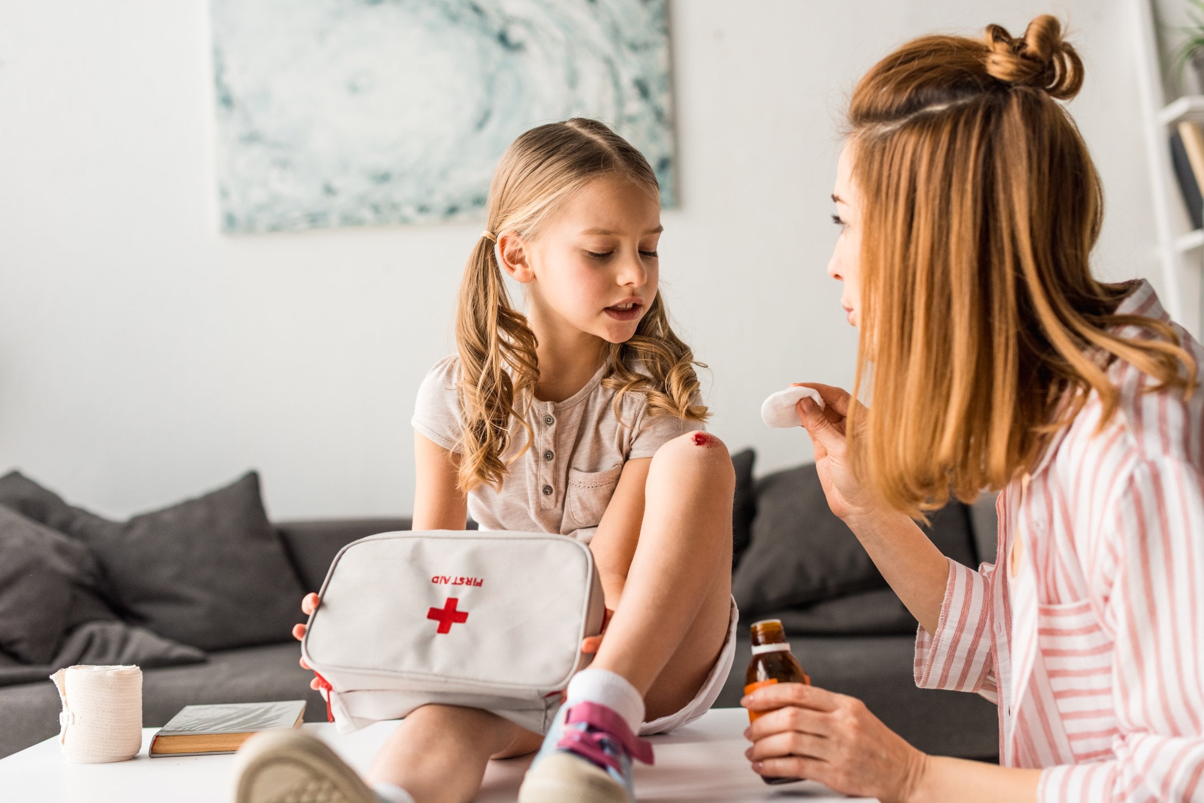 First aid for cuts and grazes in children & babies