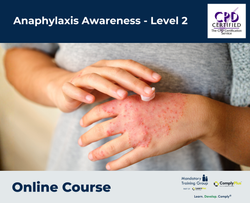 Anaphylaxis Awareness - Level 2 - E-Learning Course - ComplyPlus™ LMS - The Mandatory Training Group UK -