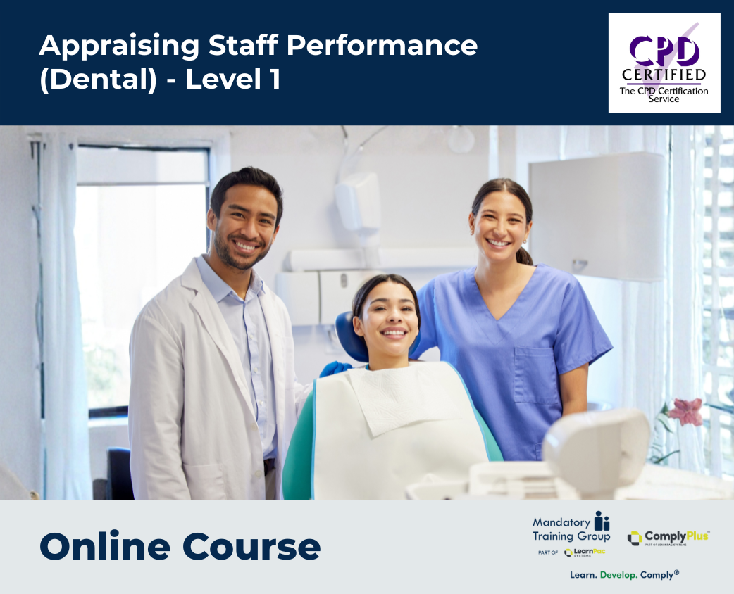 Appraising Staff Performance (Dental) - Level 1