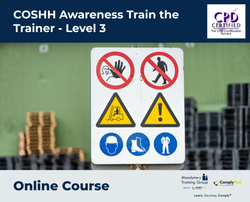 COSHH Awareness Train the Trainer - Level 3 - e-learning Course - ComplyPlus™ LMS - The Mandatory Training Group UK -