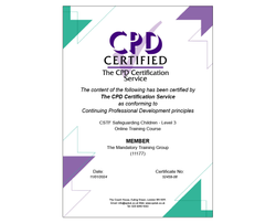 CPD-Accredited CSTF Safeguarding Children (Healthcare) - Level 3 - Online Course - ComplyPlus™ LMS - The Mandatory Training Group UK -