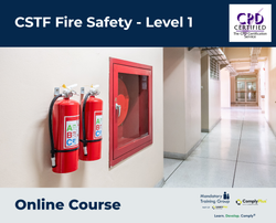 CSTF Fire Safety - Level 1 - e-learning Course - ComplyPlus™ LMS - The Mandatory Training Group UK -