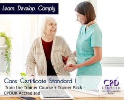 Care Certificate Standard 1 - Train the Trainer Course + Trainer Pack - CPDUK Accredited - The Mandatory Training Group UK -