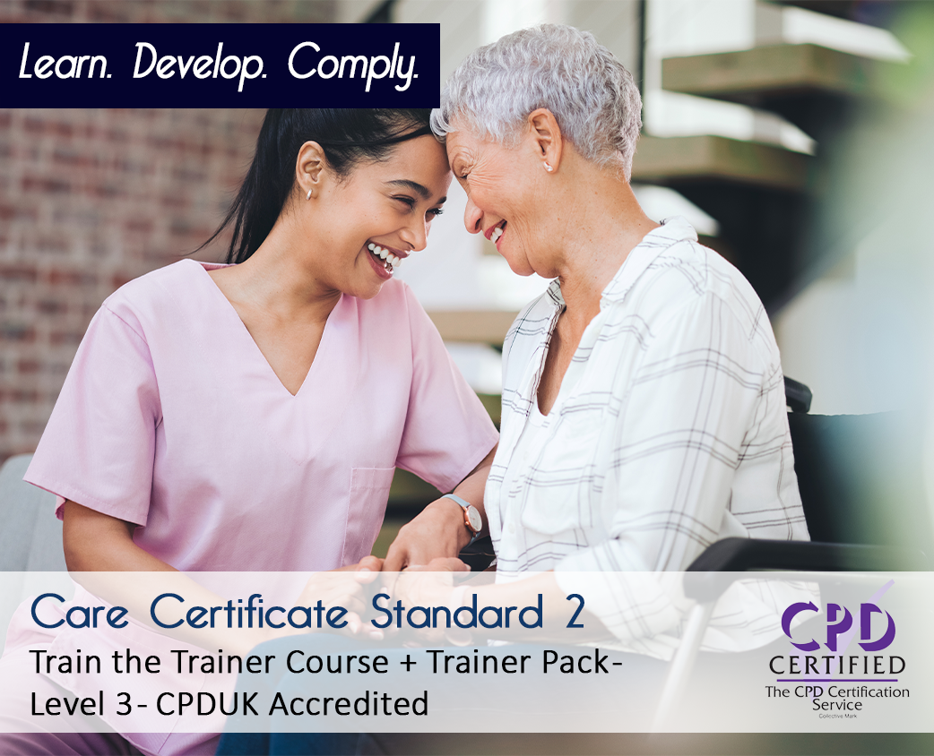 Care Certificate Standard 2 - Train the Trainer Course + Trainer Pack