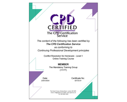 Conflict Resolution for Homecare - Level 1 - CPD Certified - The Mandatory Training Group UK -