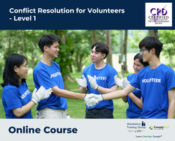 Conflict Resolution for Volunteers - Level 1 - E-Learning Course - ComplyPlus™ LMS - The Mandatory Training Group UK -