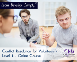 Conflict Resolution for Volunteers - Level 1 - Online Course - ComplyPlus LMS™ - The Mandatory Training Group UK -