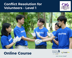 Conflict Resolution for Volunteers - Level 1 - e-learning Course - ComplyPlus™ LMS - The Mandatory Training Group UK -