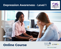 Depression Awareness - Level 1- e-learning Course - ComplyPlus™ LMS - The Mandatory Training Group UK -