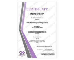 Mandatory Training for Dental Technicians - Certificate Membership - The Mandatory Training Group UK -