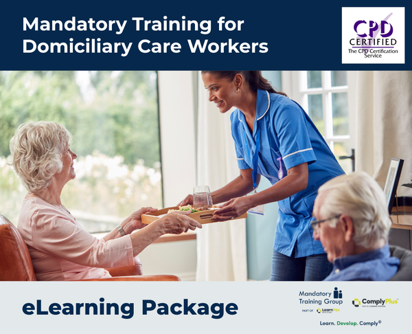 Mandatory Training for Domiciliary Care Workers - e-learning Package - ComplyPlus™ LMS - The Mandatory Training Group UK -