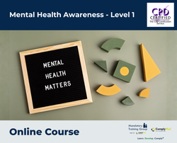 Mental Health Awareness - Level 1 - E-Learning Course - ComplyPlus™ LMS - The Mandatory Training Group UK -