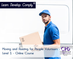 Moving and Assisting for People Volunteers - Level 1 - Online Course - ComplyPlus LMS™ - The Mandatory Training Group UK -