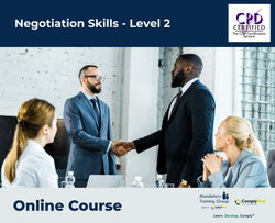 Negotiation Skills - Level 2 - E-Learning Course - ComplyPlus™ LMS - The Mandatory Training Group UK -