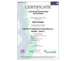 Online Control of Substances Hazardous to Health - Level 2 - ComplyPlus™ LMS - The Mandatory Training Group UK -