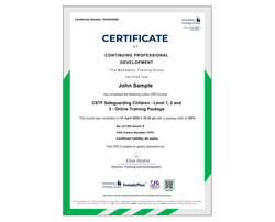 Online Training Package CSTF Safeguarding Children - Level 1, 2 and 3 - ComplyPlus™ LMS - The Mandatory Training Group UK -