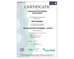 Online Communication Strategies - Level 2 - ComplyPlus™ LMS - The Mandatory Training Group UK -