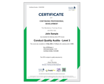 Online Conduct Quality Audits - Level 3 Course - ComplyPlus™ LMS - The Mandatory Training Group UK -
