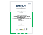 Online Providing Mental Health First Aid in Specific Circumstances - Level 2 Course - ComplyPlus™ LMS - The Mandatory Training Group UK -