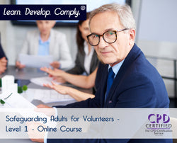 Safeguarding Adults for Volunteers - Level 1 - Online Course - ComplyPlus LMS™ - The Mandatory Training Group UK -