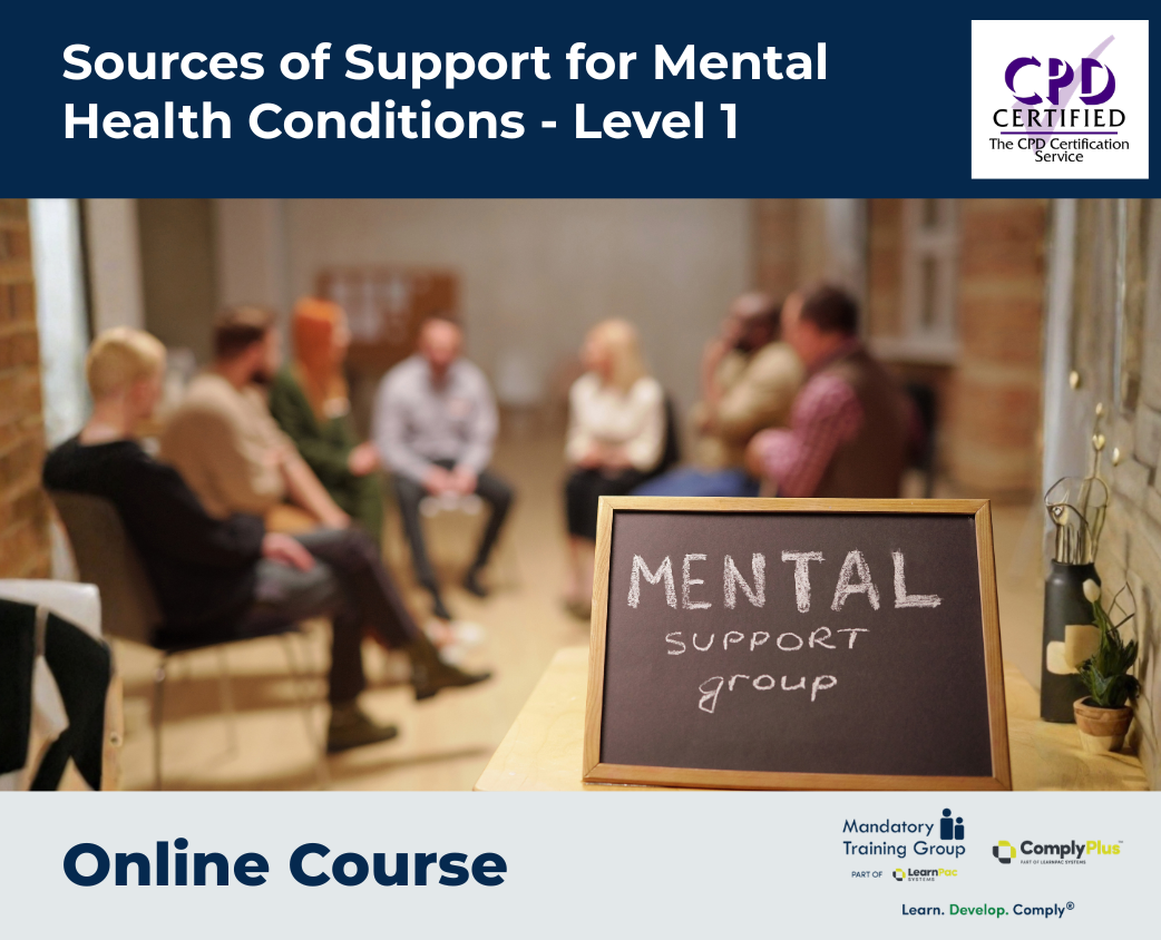 Sources of Support for Mental Health Conditions - Level 1