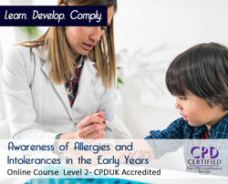 Awareness of Allergies and Intolerances in the Early Years - Online Training Course  - The Mandatory Training Group UK -