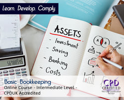 Basic Bookkeeping - Online Training Course - The Mandatory Training Group UK -