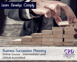 Business Succession Planning - Online Training Course - The Mandatory Training Group UK -