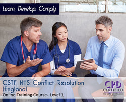CSTF NHS Conflict Resolution (England) - Online Training Course - The Mandatory Training Group UK -