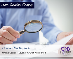 Conduct Quality Audits - CPDUK Accredited - The Mandatory Training Group UK -