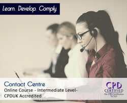Contact Centre - Online Training Course - The Mandatory Training Group UK -