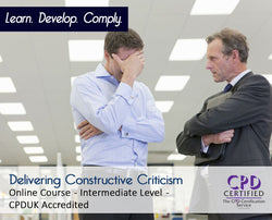 Delivering Constructive Criticism - Online Training Course - The Mandatory Training Group UK -