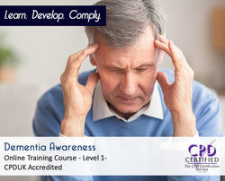 Dementia Awareness - Online Training Course - CPD Accredited - The Mandatory Training Group UK -