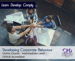Developing Corporate Behaviour - Online Training Course - The Mandatory Training Group UK -