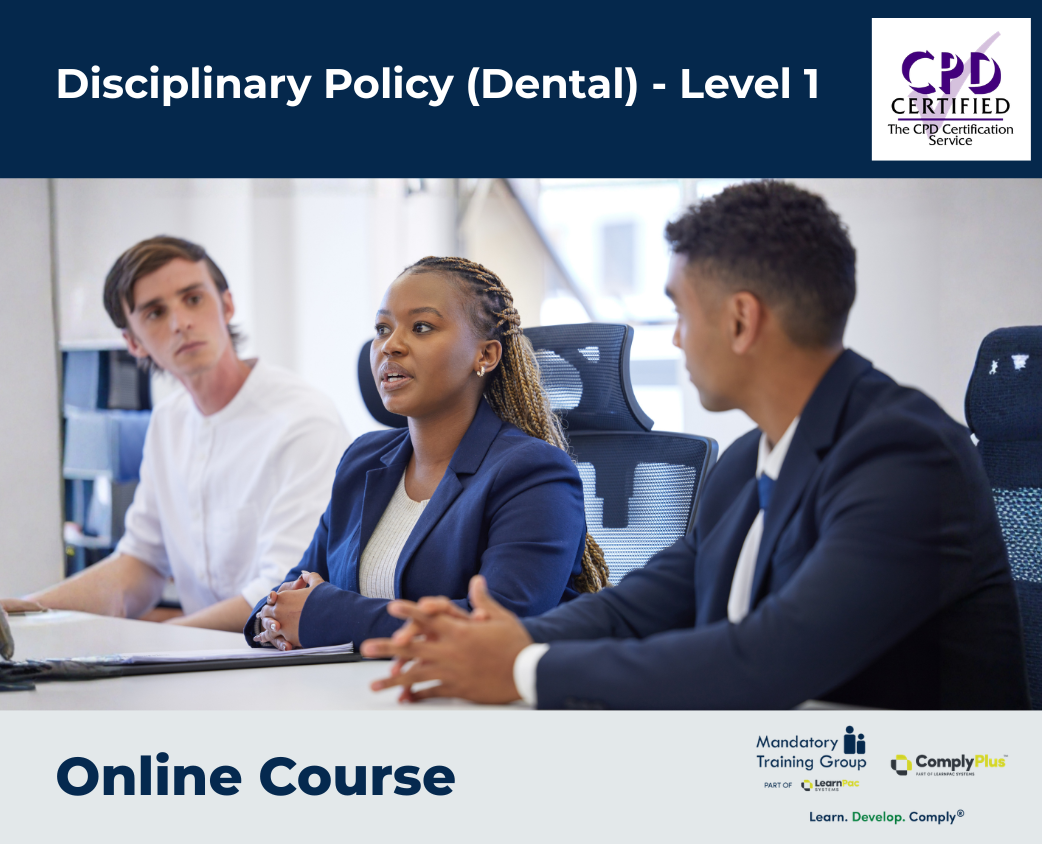 Disciplinary Policy (Dental) - Level 1