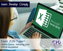 Excel 2016 Expert - Online Training Course - The Mandatory Training Group UK - 