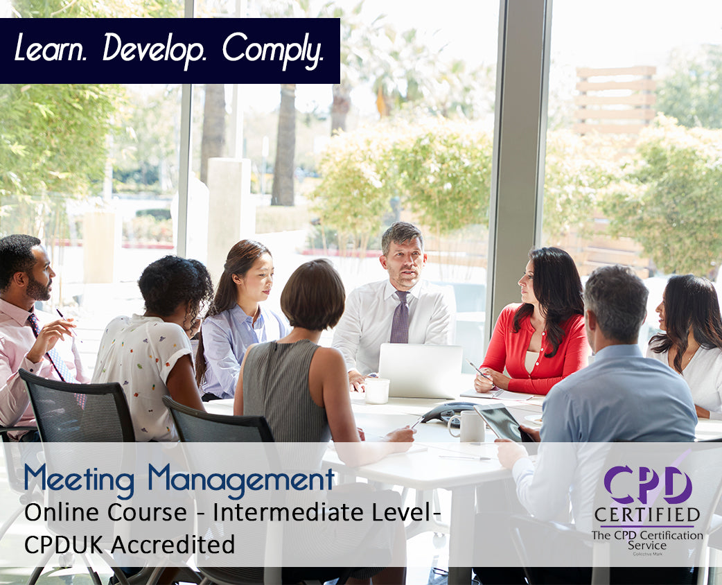 Meeting Management – Online Training Course – CPDUK Accredited